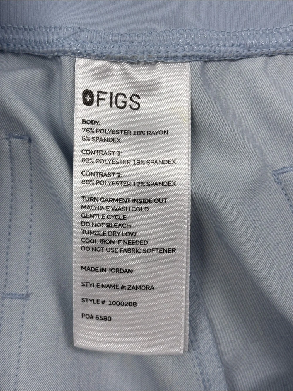 FIGS Zamora Jogger Scrub Pants Womens XL Blue Heathered Medical Nursing Uniform